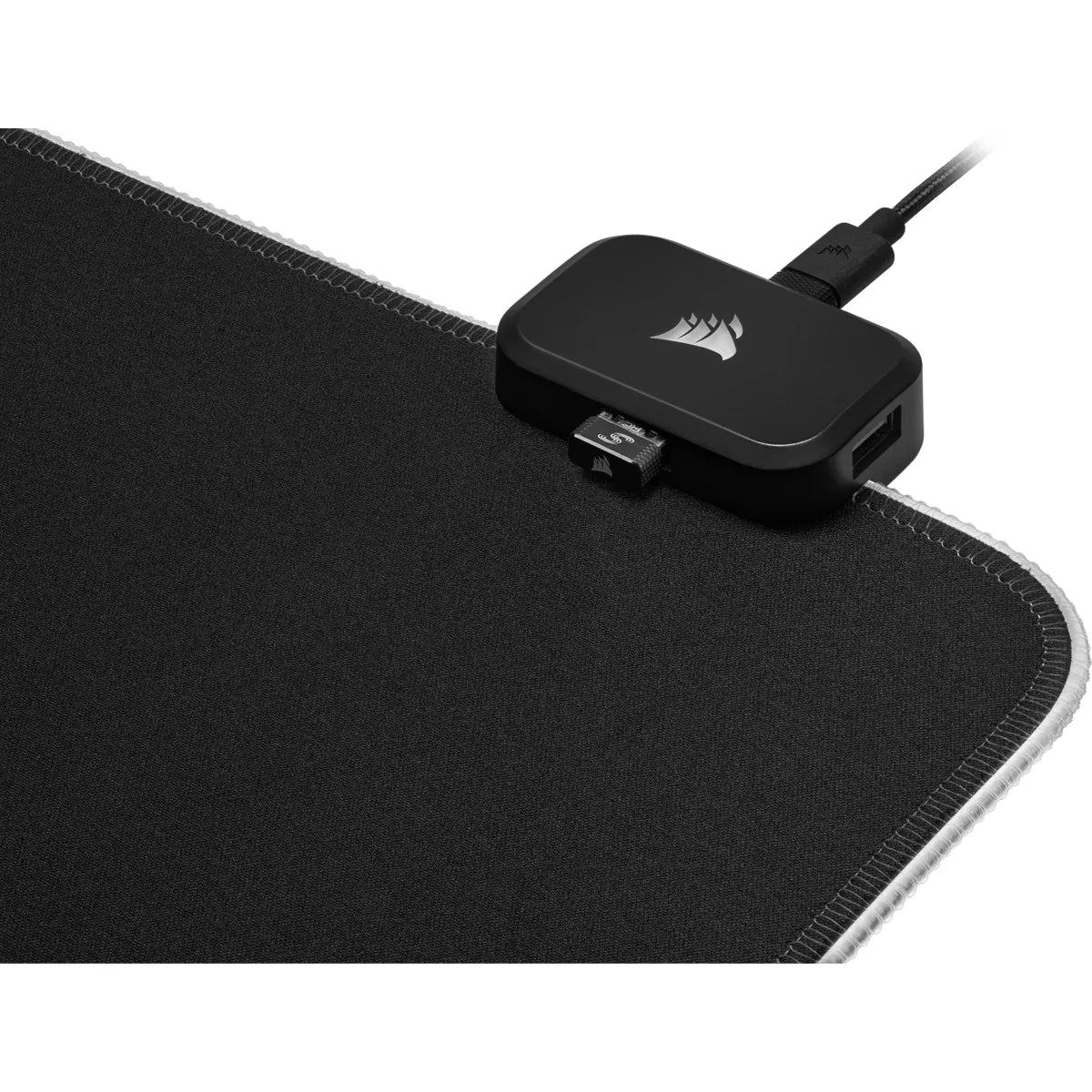 Corsair MM700 RGB, Black, Monotone, Rubber, USB powered, Non-slip base, Gaming mouse pad