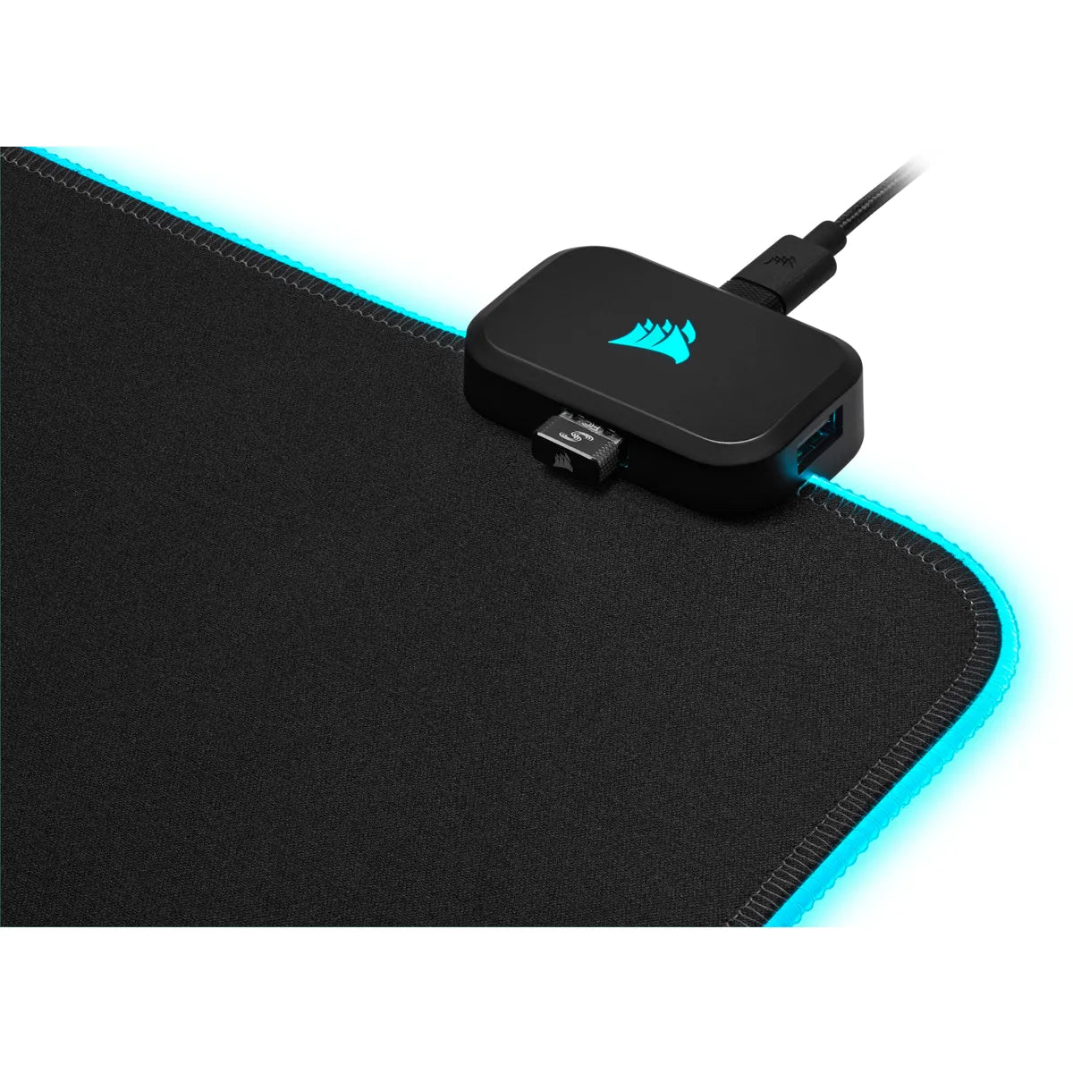 Corsair MM700 RGB, Black, Monotone, Rubber, USB powered, Non-slip base, Gaming mouse pad