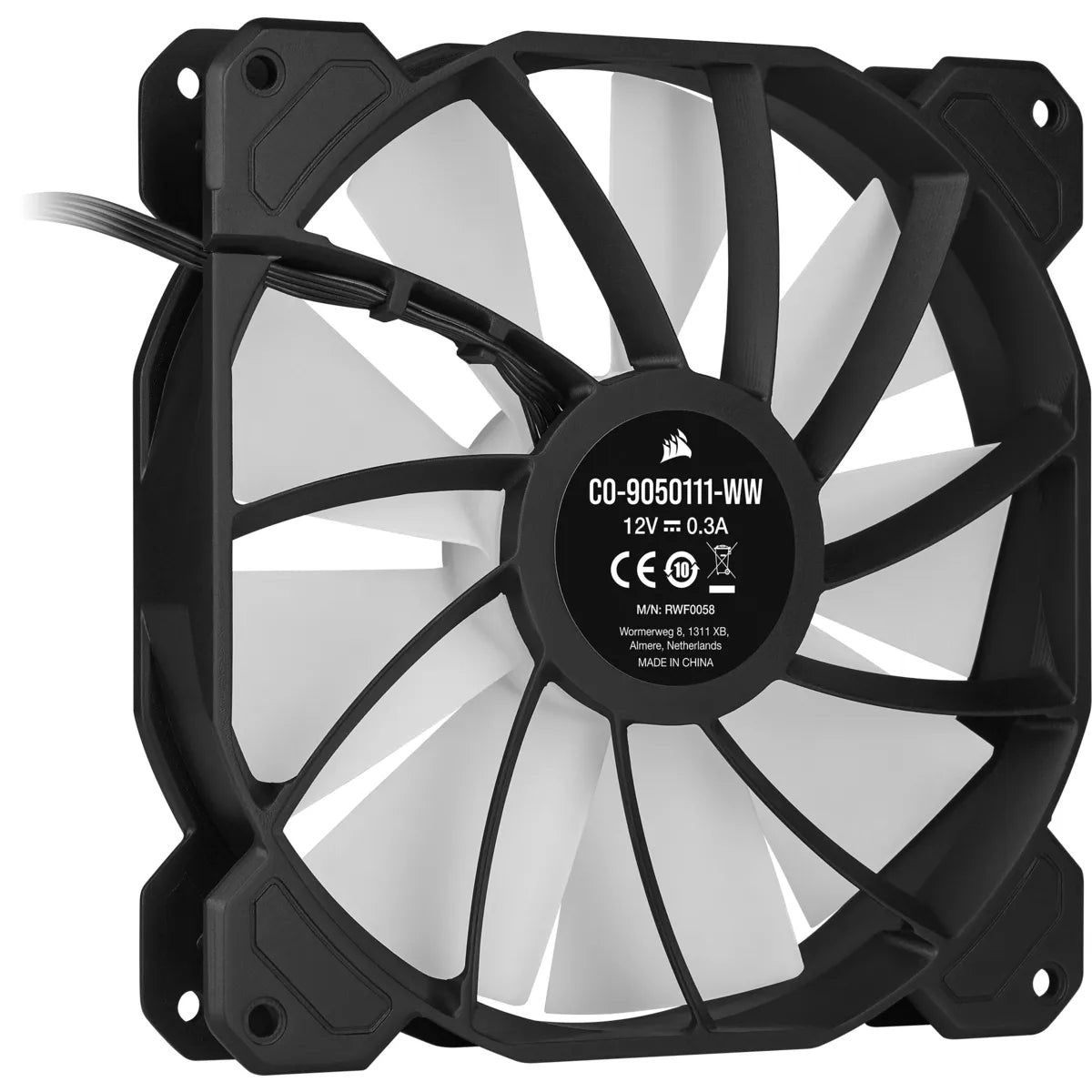 Corsair SP140 RGB ELITE, Fan, 14 cm, 450 RPM, 1200 RPM, 18 dB, 68.1 cfm