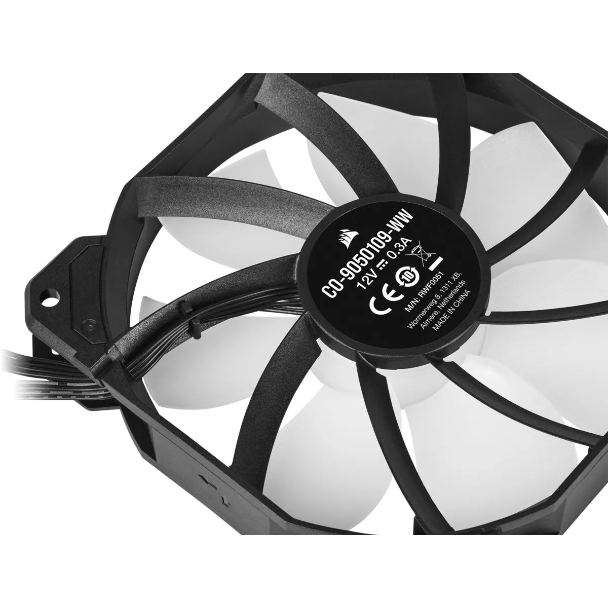 Corsair SP120 RGB ELITE, Fan, 12 cm, 400 RPM, 1500 RPM, 18 dB, 47.7 cfm