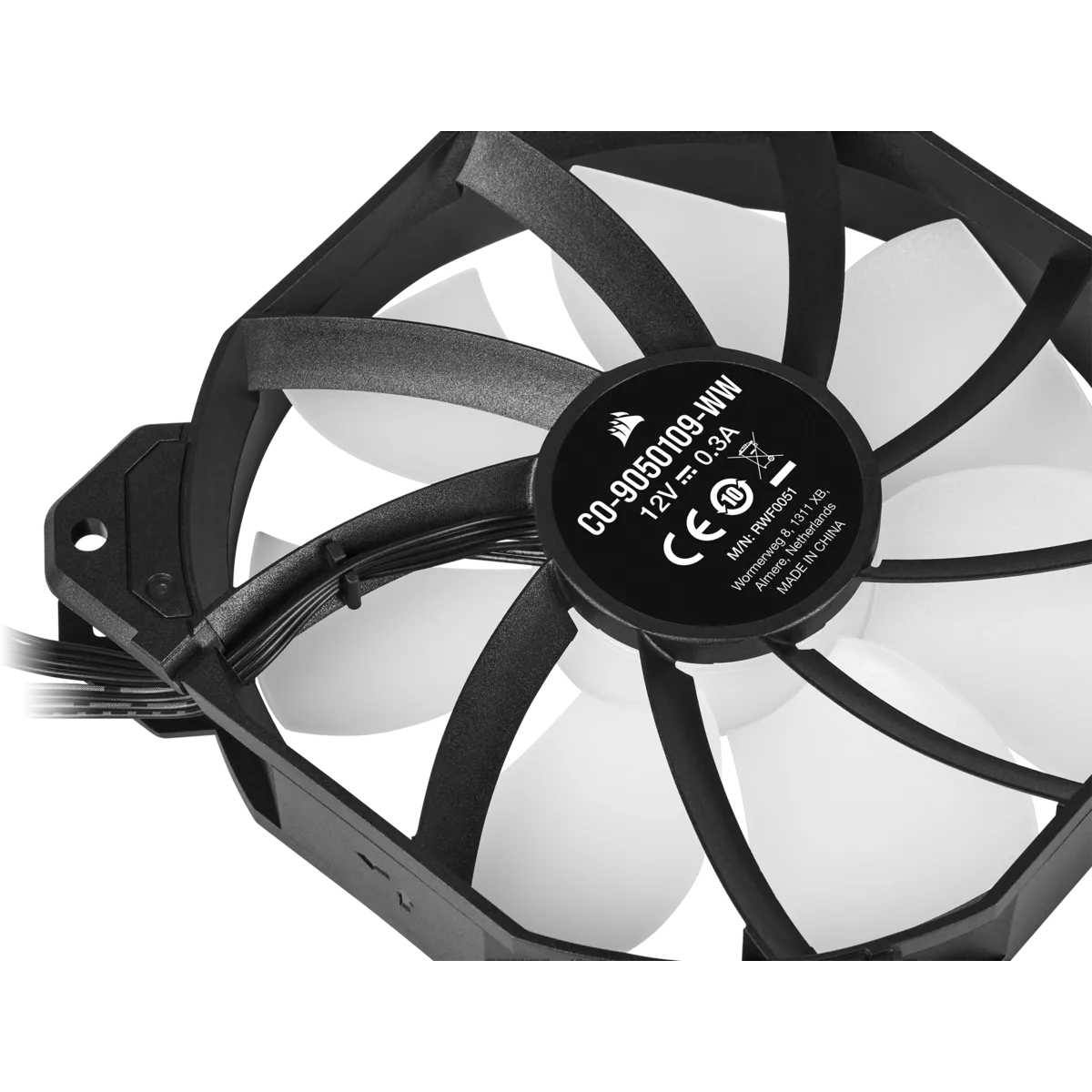 Corsair SP120 RGB ELITE, Fan, 12 cm, 550 RPM, 1500 RPM, 22.6 dB, 47.73 cfm