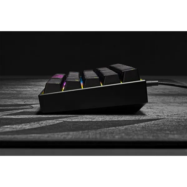 Corsair K65 RGB Mini, Wired, USB, Mechanical, QWERTY, RGB LED, Black