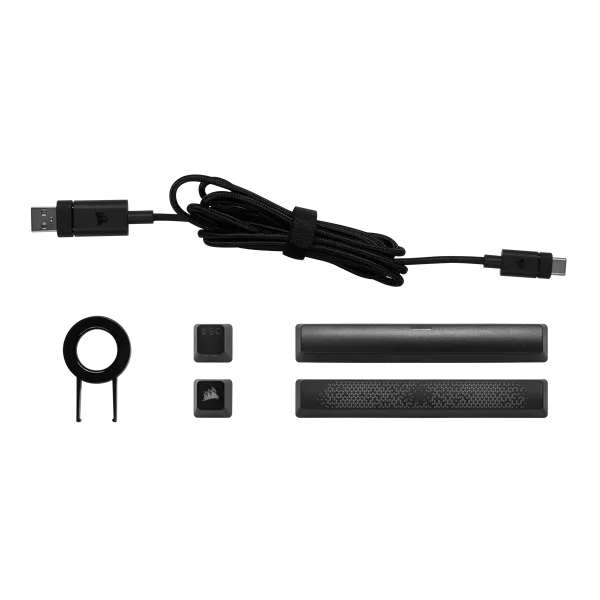 Corsair K65 RGB Mini, Wired, USB, Mechanical, QWERTY, RGB LED, Black