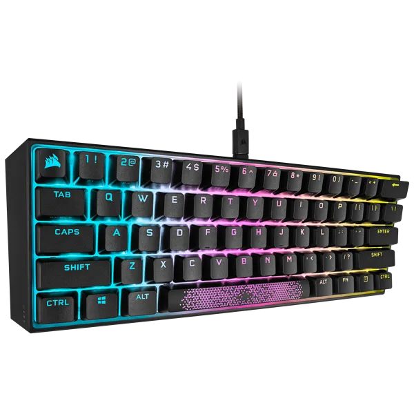 Corsair K65 RGB Mini, Wired, USB, Mechanical, QWERTY, RGB LED, Black