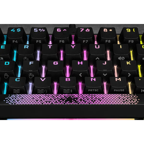 Corsair K65 RGB Mini, Wired, USB, Mechanical, QWERTY, RGB LED, Black