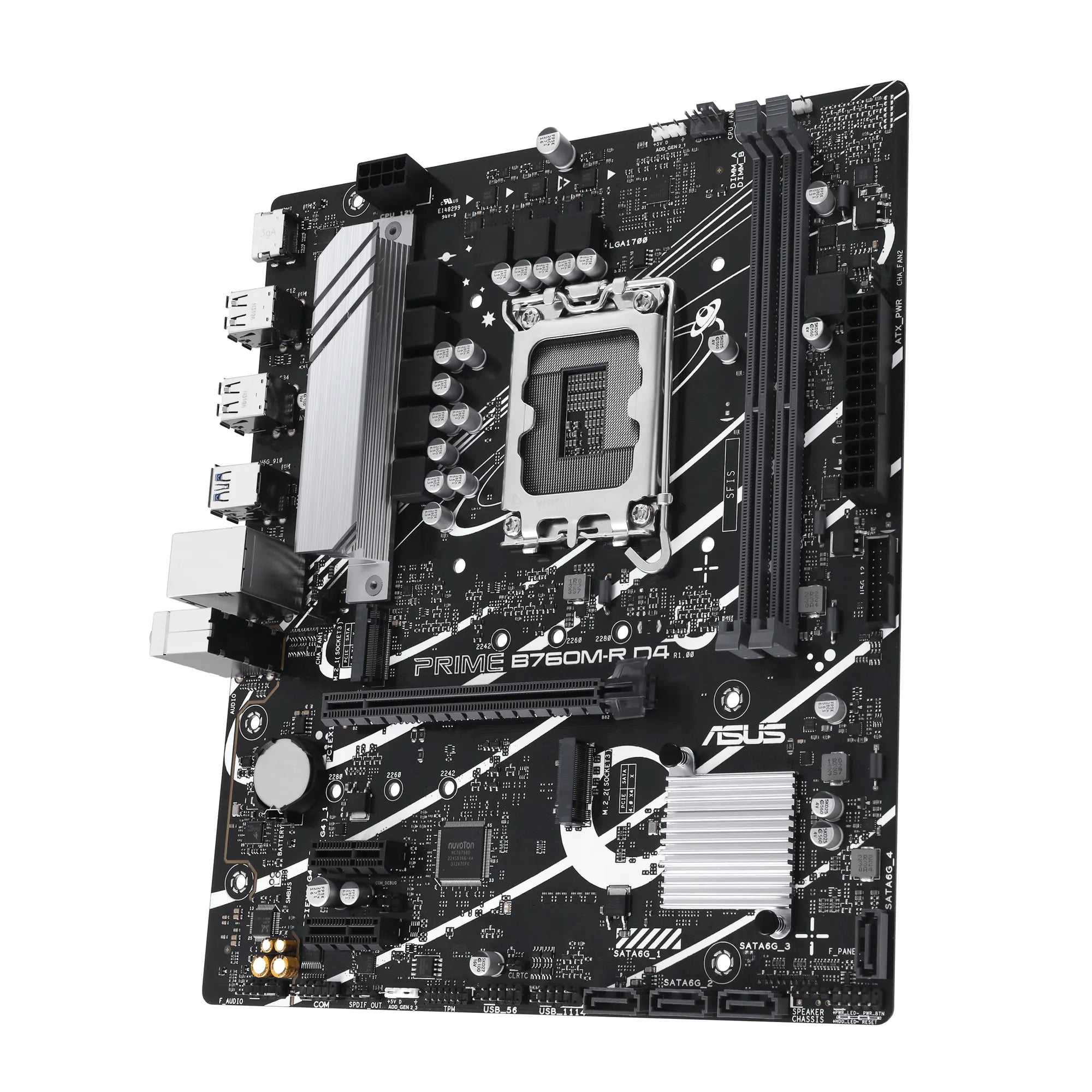 ASUS PRIME B760M-R D4, Intel, LGA 1700, Intel Core i9 14th Gen, Intel Core i3 12th Gen, Intel Core i3 13th Gen, Intel Core i5 12th Gen,..., LGA 1700, DDR4-SDRAM, 64 GB