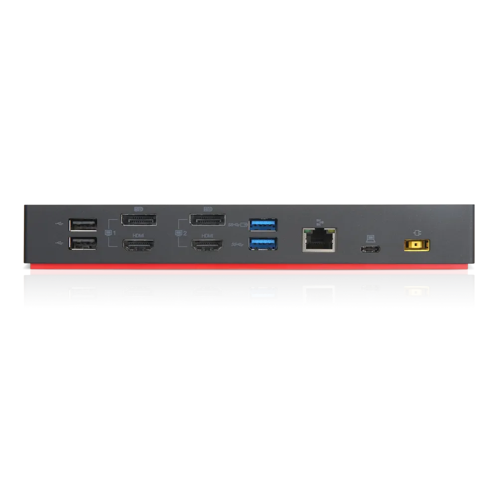 Lenovo ThinkPad Hybrid USB-C with USB-A Dock, Wired, USB 3.2 Gen 2 (3.1 Gen 2) Type-C, 3.5 mm, 10,100,1000 Mbit/s, Black, Lenovo