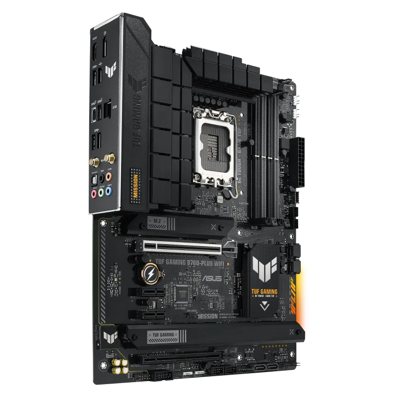 ASUS TUF Gaming B760-Plus WIFI, Intel, LGA 1700, Intel® Celeron®, Intel® Core™ i3, Intel® Core™ i5, Intel® Core™ i7, LGA 1700, DDR5-SDRAM, 128 GB