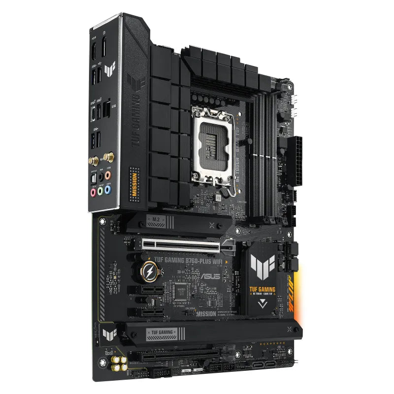 ASUS TUF Gaming B760-Plus WIFI, Intel, LGA 1700, Intel® Celeron®, Intel® Core™ i3, Intel® Core™ i5, Intel® Core™ i7, LGA 1700, DDR5-SDRAM, 128 GB