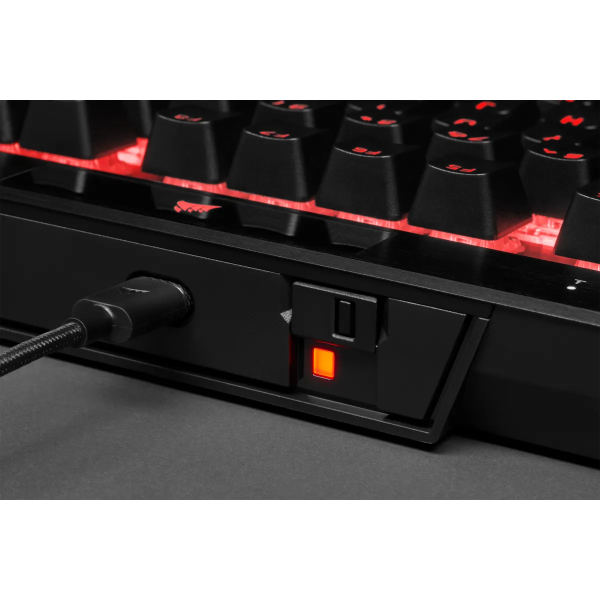 Corsair K70 RGB TKL, Wired, USB, Mechanical, QWERTY, RGB LED, Black