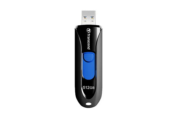 Transcend JetFlash 790, 512 GB, USB Type-A, 3.2 Gen 1 (3.1 Gen 1), Slide, 9 g, Black