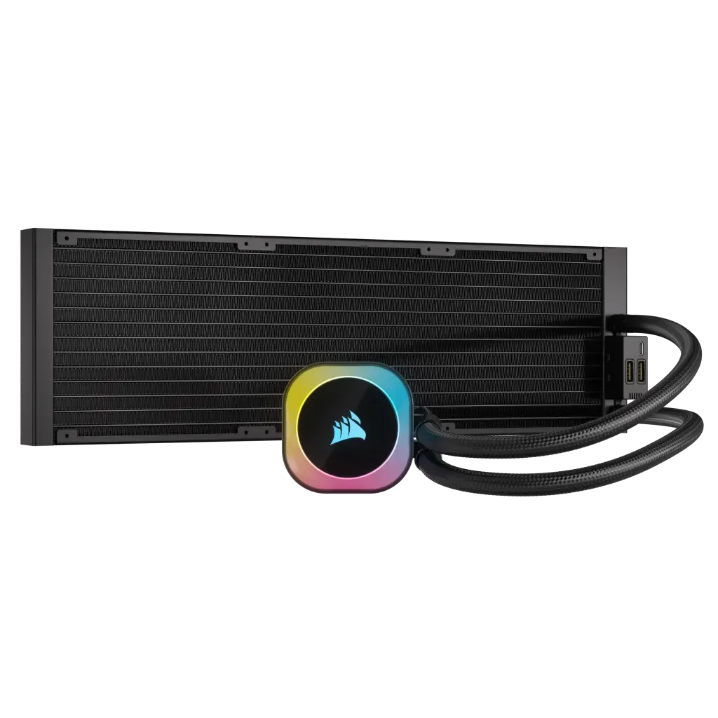 Corsair H170I, Liquid cooling kit, 14 cm, 400 RPM, 2000 RPM, 82.5 cfm, Black