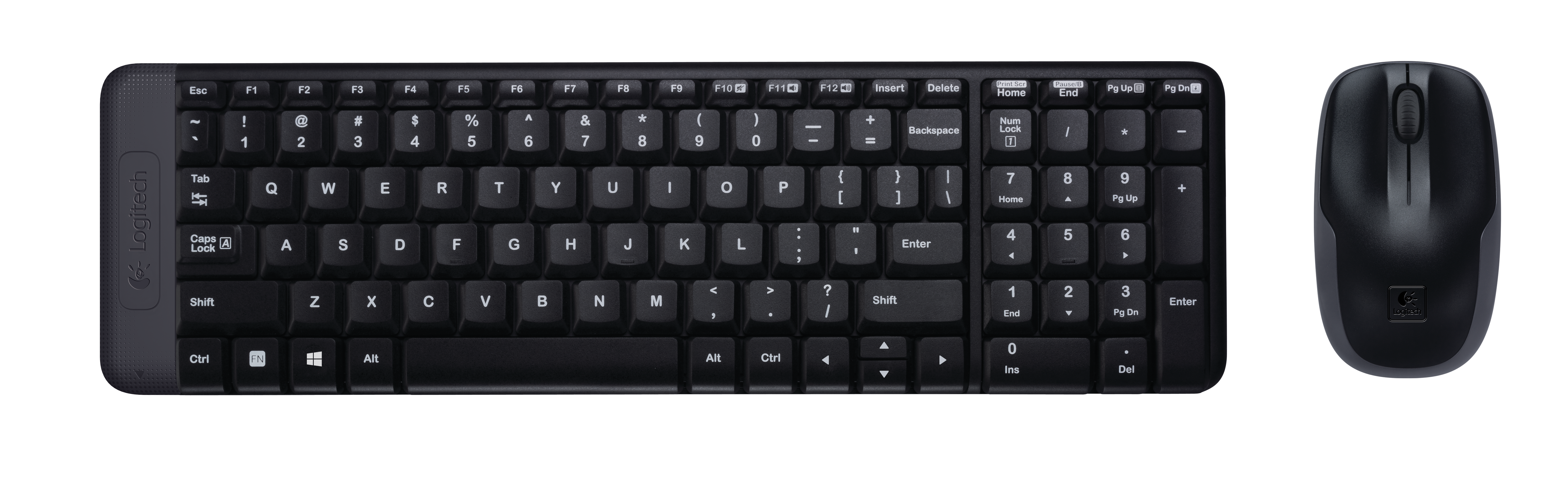 Logitech MK220 Wireless Keyboard and Mouse - Combo - Black
