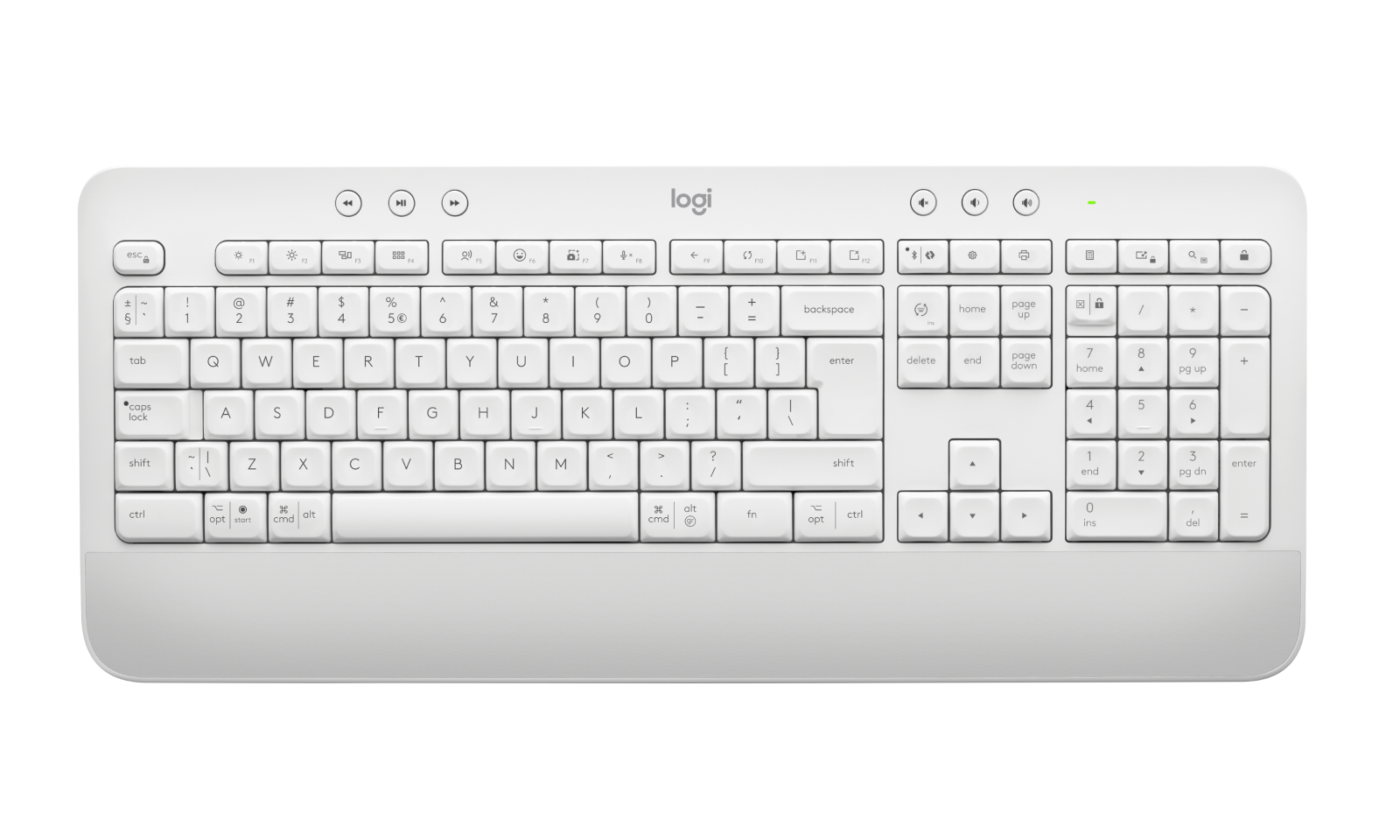Logitech K650 Signature Wireless Keyboard  - Off White
