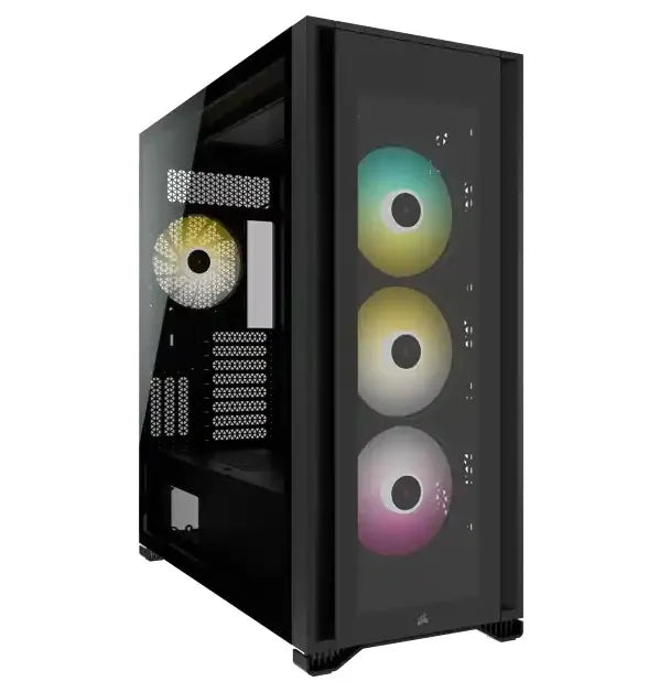 Corsair iCUE 7000X RGB, Full Tower, PC, Black, ATX, EATX, micro ATX, Mini-ITX, Plastic, Steel, Tempered glass, Gaming