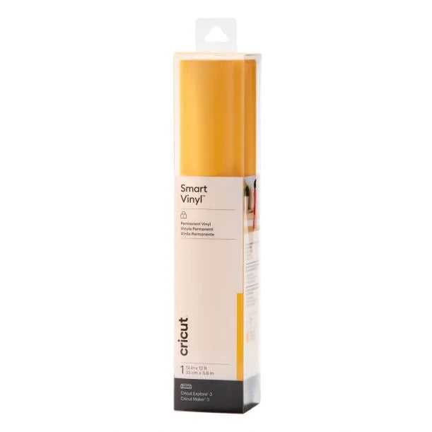 Cricut Smart Vinyl Permanent, Heat transfer vinyl roll, Yellow, Monochromatic, 330 mm, 3700 mm