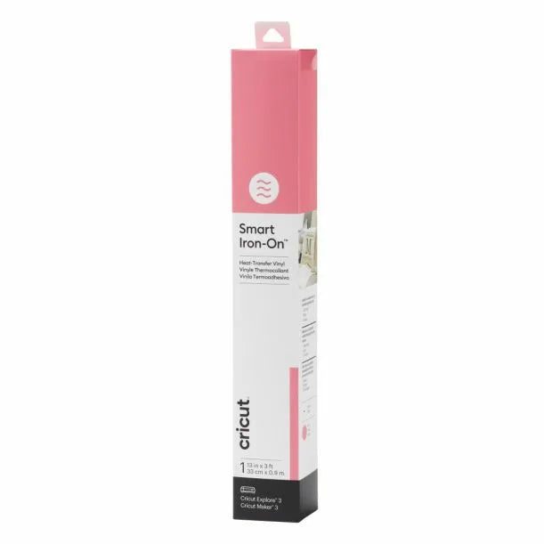 Cricut Smart Iron-On, Heat transfer vinyl roll, Pink, Monotone, Glossy, 330 mm, 90 cm