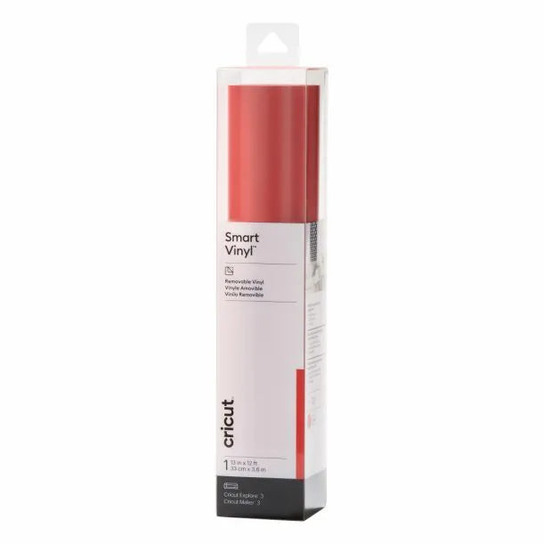 Cricut Smart Vinyl Removable, Heat transfer vinyl roll, Red, Monotone, Glossy, 330 mm, 3.7 m