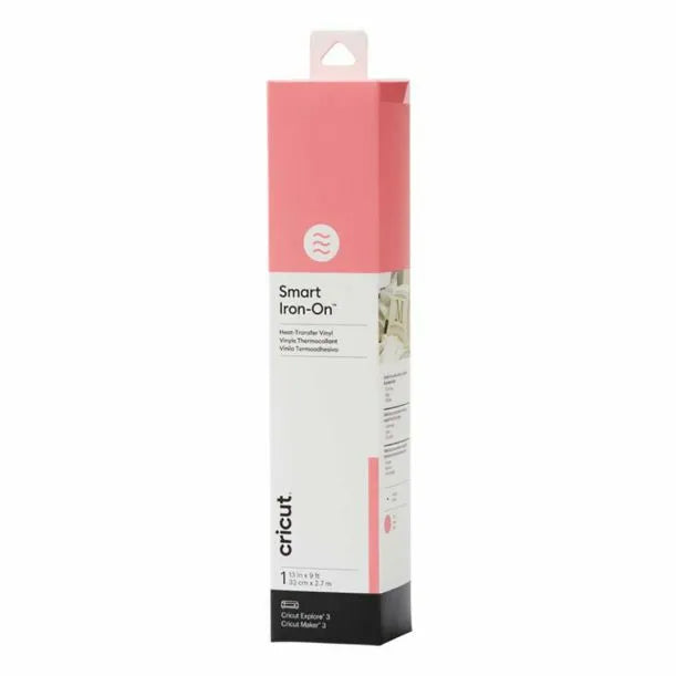 Cricut Smart Iron-On, Heat transfer vinyl roll, Pink, Monochromatic, Glossy, 330 mm, 2700 mm