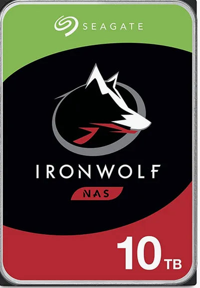 Seagate IronWolf ST10000VN000, 10 TB, 7200 RPM, 256 MB, 3.5", Serial ATA III