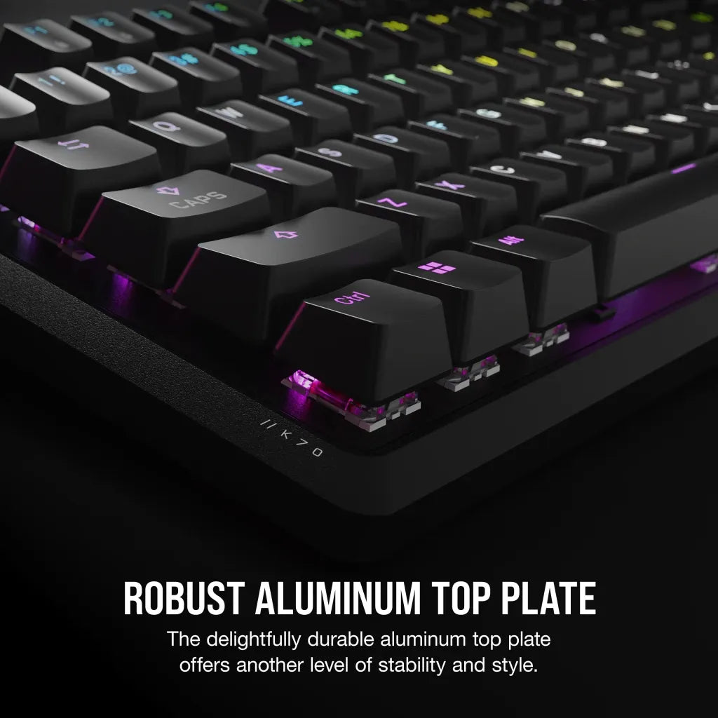 Corsair K70, Full-size (100%), USB, Mechanical, Black
