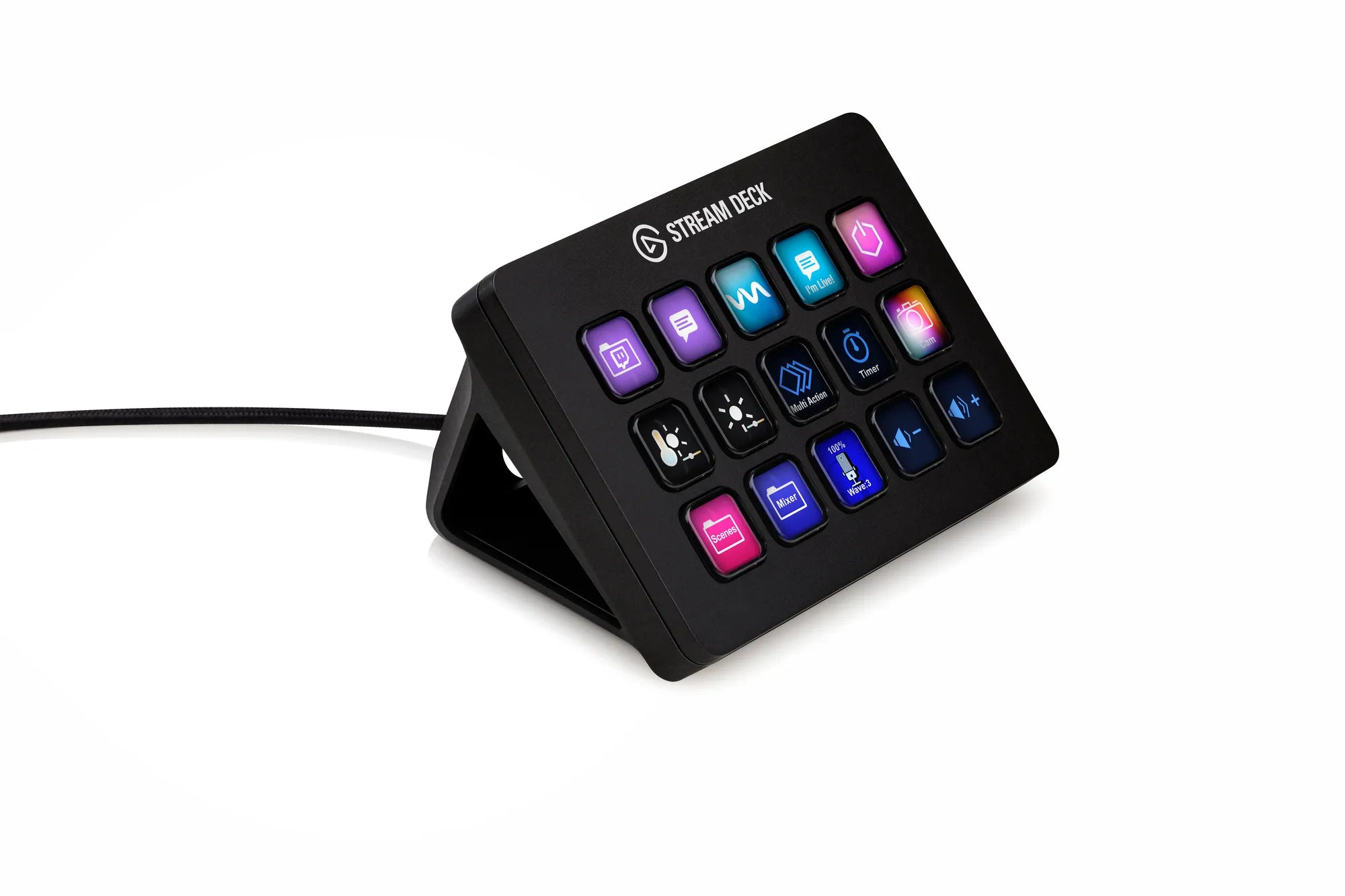 Corsair Stream Deck MK.2, Black, 15 buttons, Windows 10 x64, Mac OS X 10.13 High Sierra, Mac OS X 10.14 Mojave, Mac OS X 10.15 Catalina, Mac OS X 10.15.3..., Box, 118 mm