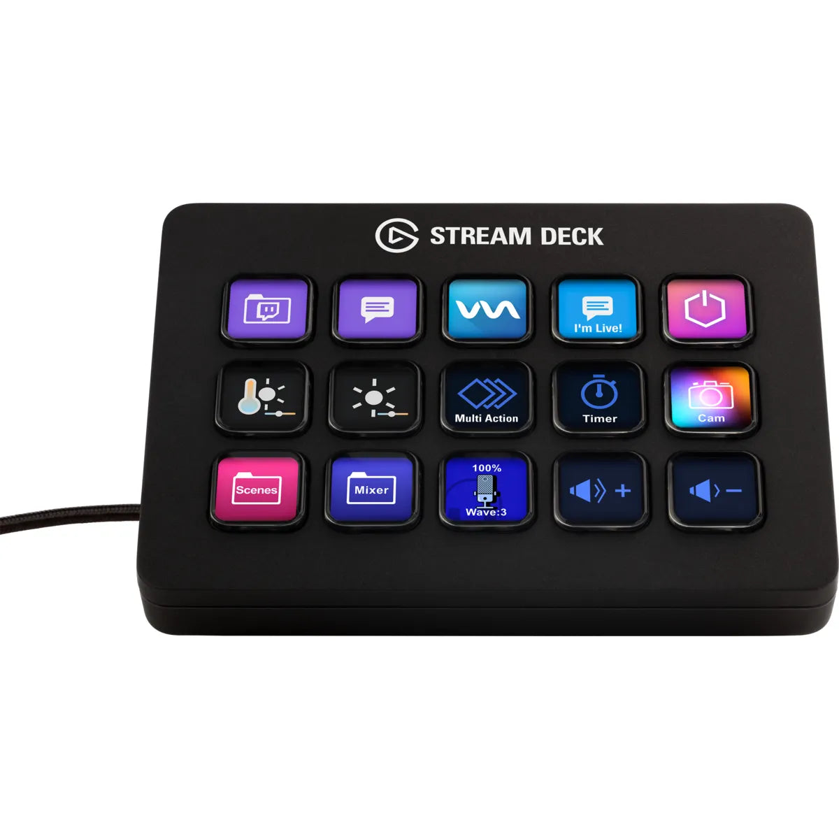 Corsair Stream Deck MK.2, Black, 15 buttons, Windows 10 x64, Mac OS X 10.13 High Sierra, Mac OS X 10.14 Mojave, Mac OS X 10.15 Catalina, Mac OS X 10.15.3..., Box, 118 mm