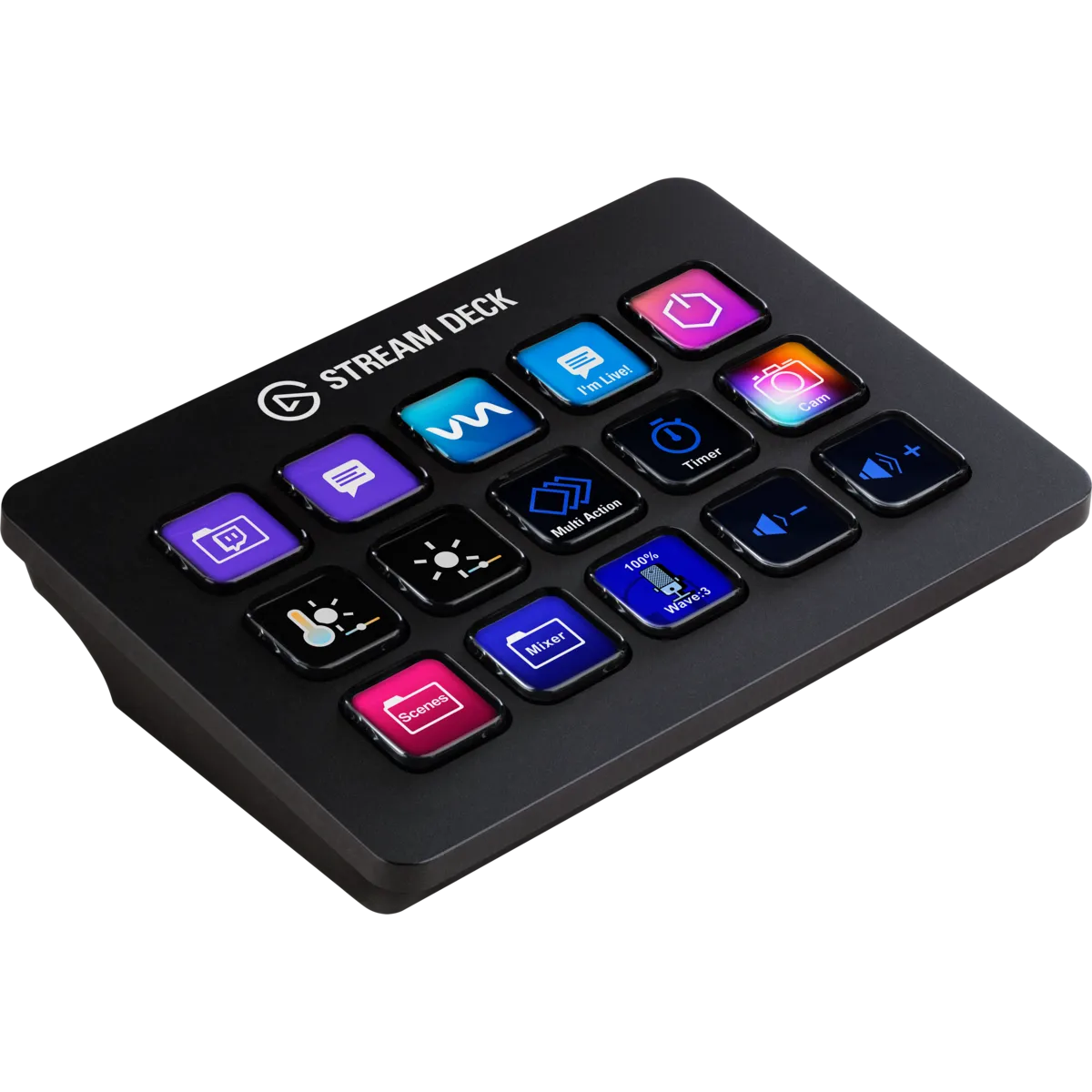 Corsair Stream Deck MK.2, Black, 15 buttons, Windows 10 x64, Mac OS X 10.13 High Sierra, Mac OS X 10.14 Mojave, Mac OS X 10.15 Catalina, Mac OS X 10.15.3..., Box, 118 mm