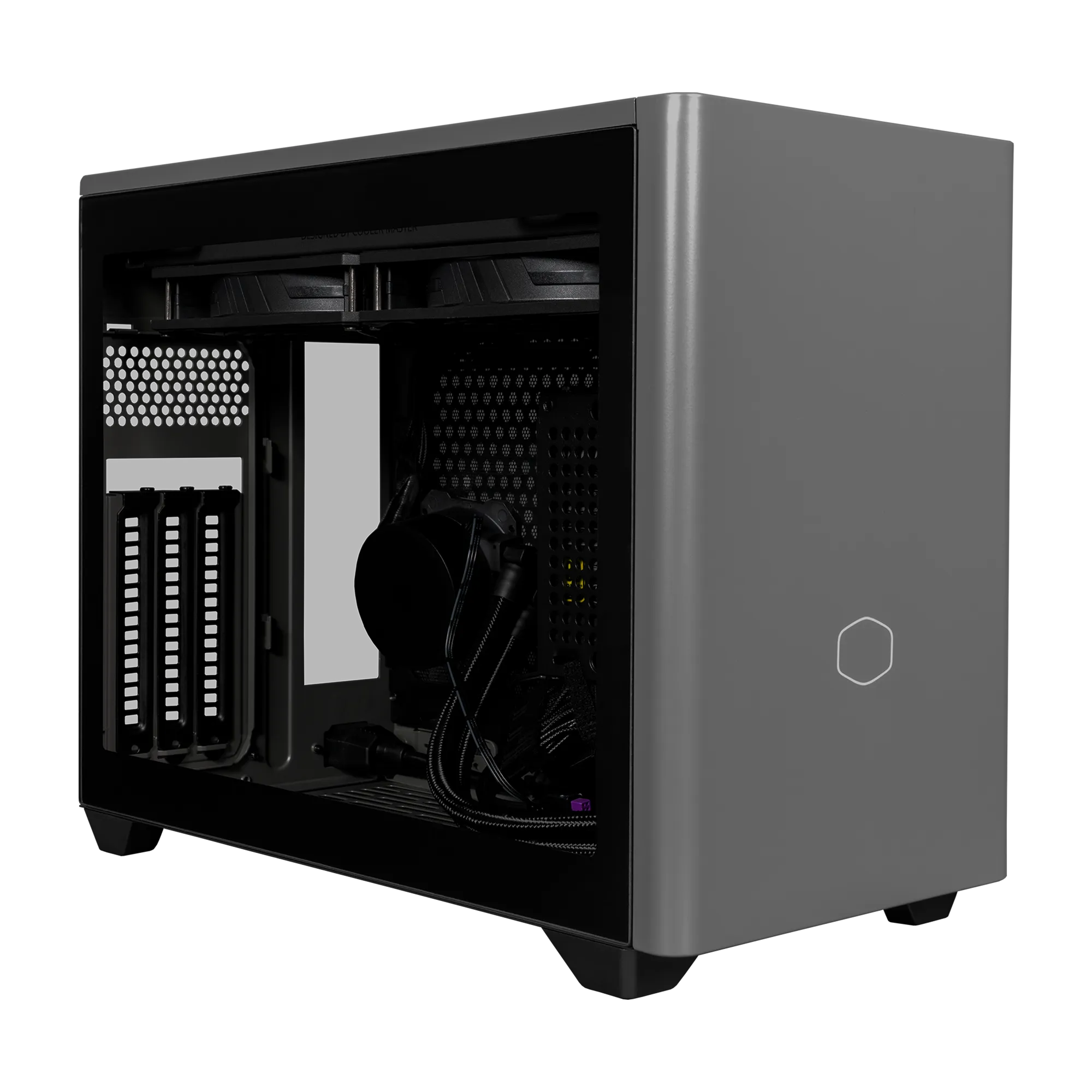 Cooler Master NR200P MAX, Small Form Factor (SFF), PC, Black, Grey, Mini-ITX, ABS, Mesh, SGCC, Steel, Tempered glass, 6.7 cm