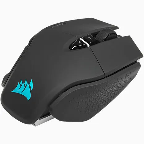 Corsair M65 RGB ULTRA WIRELESS, Right-hand, Optical, RF Wireless + Bluetooth + USB Type-A, 26000 DPI, Black