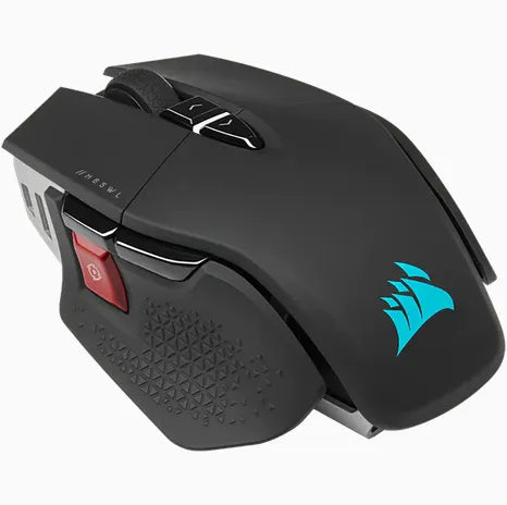 Corsair M65 RGB ULTRA WIRELESS, Right-hand, Optical, RF Wireless + Bluetooth + USB Type-A, 26000 DPI, Black