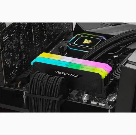Corsair VENGEANCE® RGB RS 8GB (1 x 8GB) DDR4 DRAM 3200MHz C16 Memory Kit; 16-20-20-38; 1.2V; Black