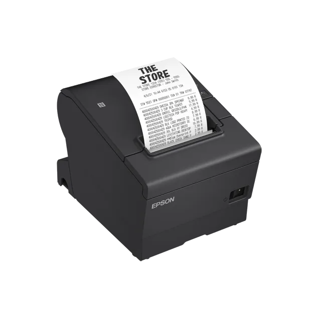 Epson TM-T88VII (112), Thermal, POS printer, 180 x 180 DPI, 500 mm/sec, 1.41 x 3.39 mm, Text, Graphic, Barcode, 2D barcode