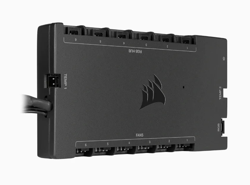 Corsair iCUE Commander Core XT, 6 channels, Black, 4-pin connector