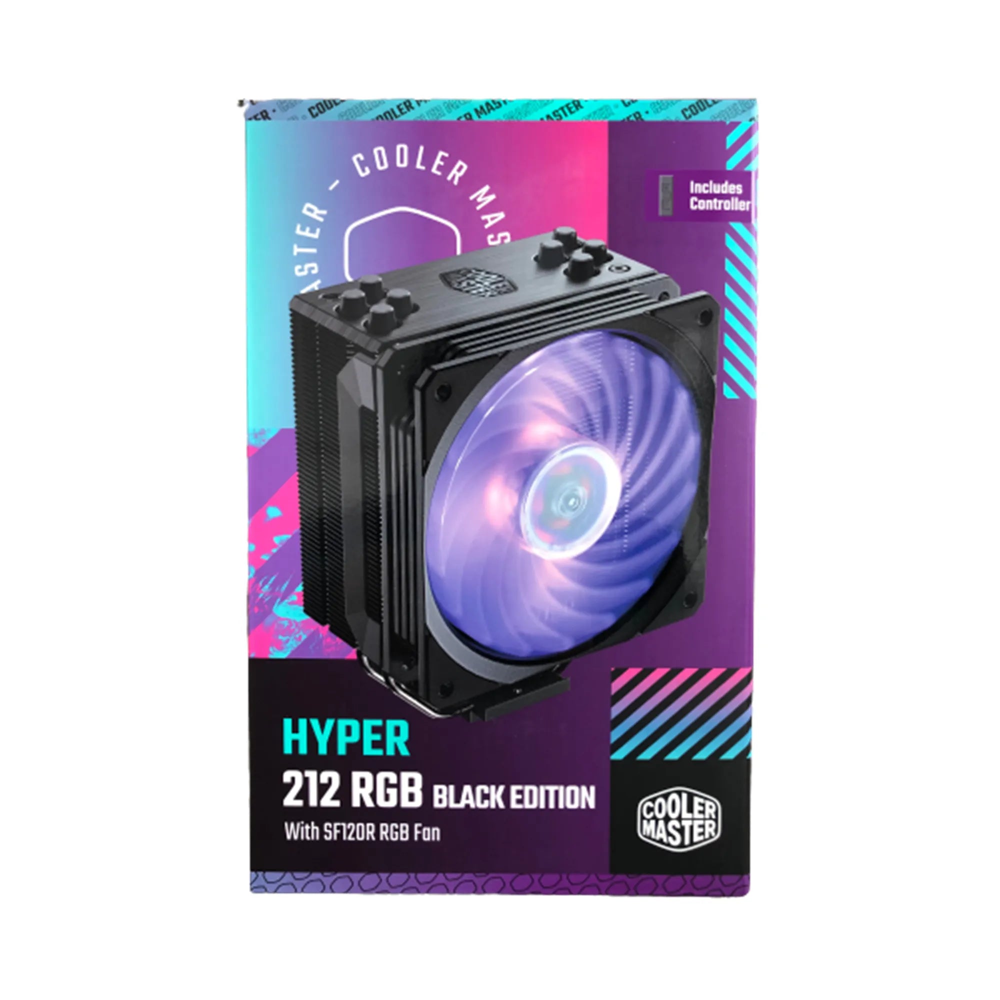 Cooler Master Hyper 212 RGB Black Edition w/LGA1700, Cooler, 12 cm, 650 RPM, 2000 RPM, 30 dB, 59 cfm