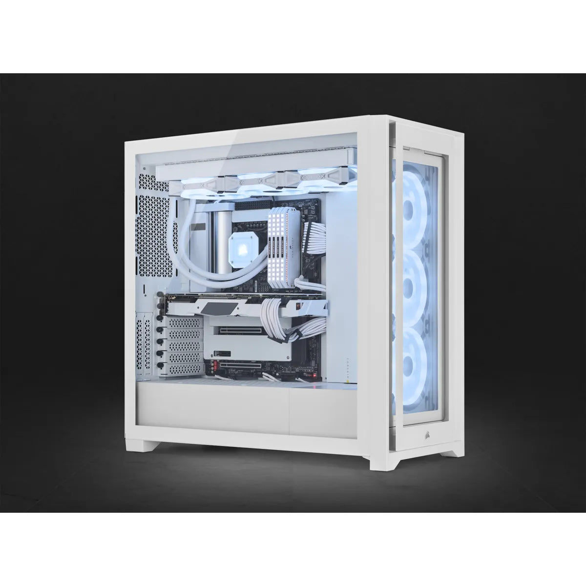 Corsair 5000X RGB QL Edition, Midi Tower, PC, White, ATX, Gaming, Multi