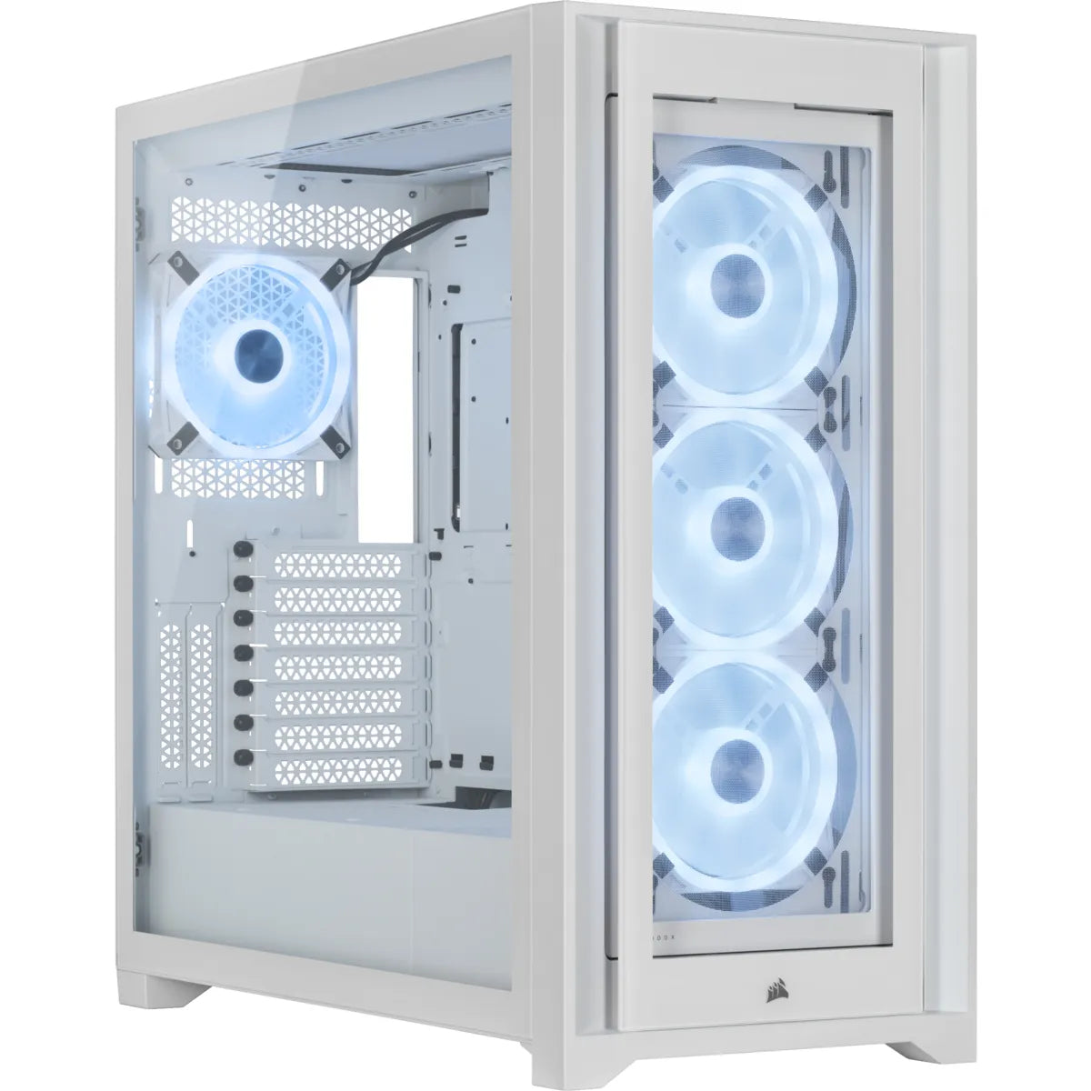 Corsair 5000X RGB QL Edition, Midi Tower, PC, White, ATX, Gaming, Multi