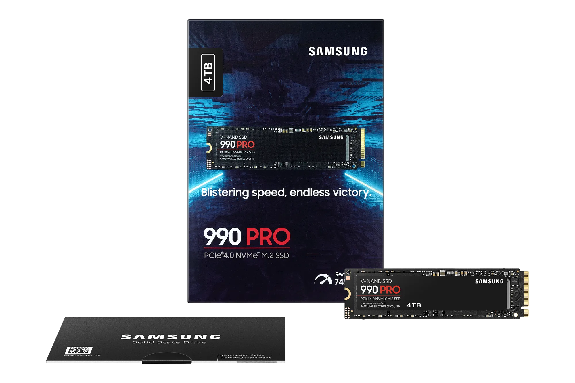 Samsung 990 PRO, 4 TB, M.2, 7450 MB/s