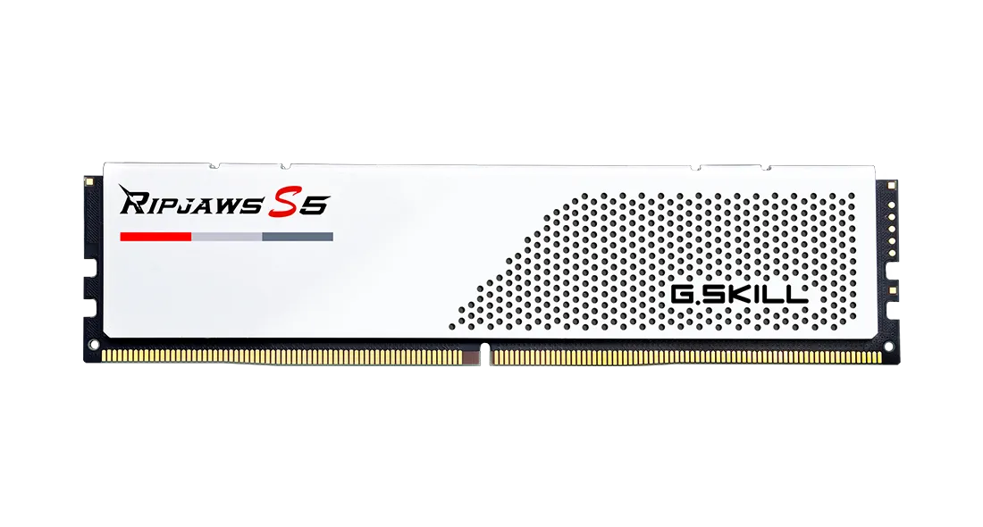 G.Skill Ripjaws F5-6000J3238F16GX2-RS5W, 32 GB, 2 x 16 GB, DDR5, 288-pin DIMM, White