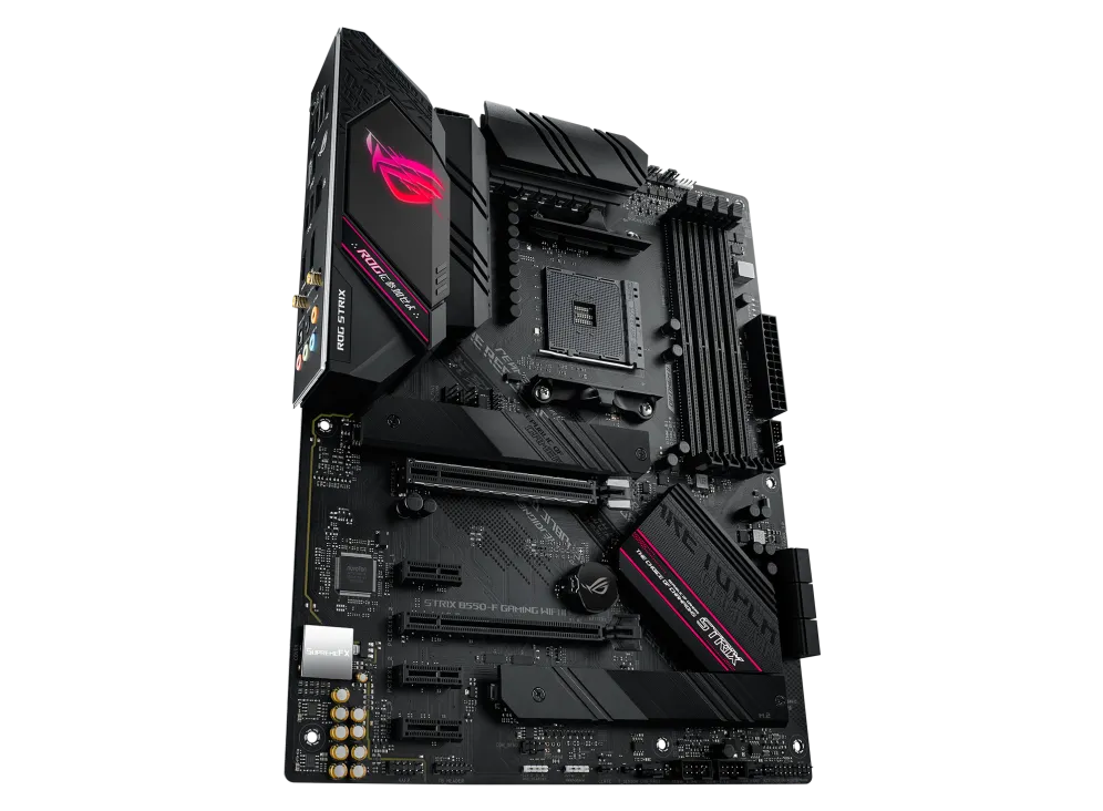 ASUS ROG STRIX B550-F GAMING WIFI II, AMD, Socket AM4, 3rd Generation AMD Ryzen™ 3, 3rd Generation AMD Ryzen 5, 3rd Generation AMD Ryzen™ 7, 3rd..., Socket AM4, DDR4-SDRAM, 128 GB