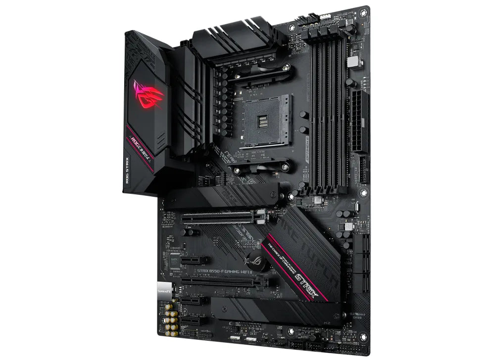 ASUS ROG STRIX B550-F GAMING WIFI II, AMD, Socket AM4, 3rd Generation AMD Ryzen™ 3, 3rd Generation AMD Ryzen 5, 3rd Generation AMD Ryzen™ 7, 3rd..., DDR4-SDRAM, 128 GB, DIMM