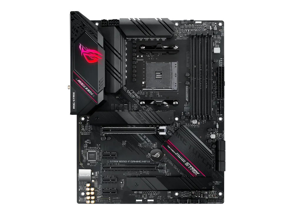 ASUS ROG STRIX B550-F GAMING WIFI II, AMD, Socket AM4, 3rd Generation AMD Ryzen™ 3, 3rd Generation AMD Ryzen 5, 3rd Generation AMD Ryzen™ 7, 3rd..., Socket AM4, DDR4-SDRAM, 128 GB