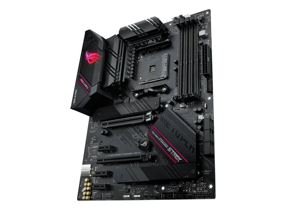 ASUS ROG STRIX B550-F GAMING WIFI II, AMD, Socket AM4, 3rd Generation AMD Ryzen™ 3, 3rd Generation AMD Ryzen 5, 3rd Generation AMD Ryzen™ 7, 3rd..., DDR4-SDRAM, 128 GB, DIMM