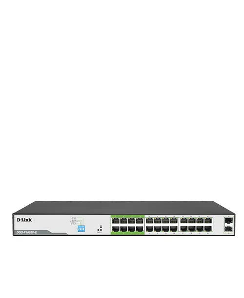 D-Link DGS-F1026P-E, Unmanaged, L2, Gigabit Ethernet (10/100/1000), Power over Ethernet (PoE)