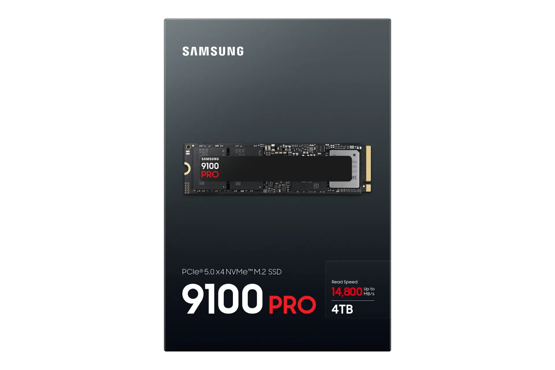 Samsung 9100 PRO PCIe® 5.0 NVMe™ M.2 SSD - 4 TB, 4 TB, M.2, 14800 MB/s