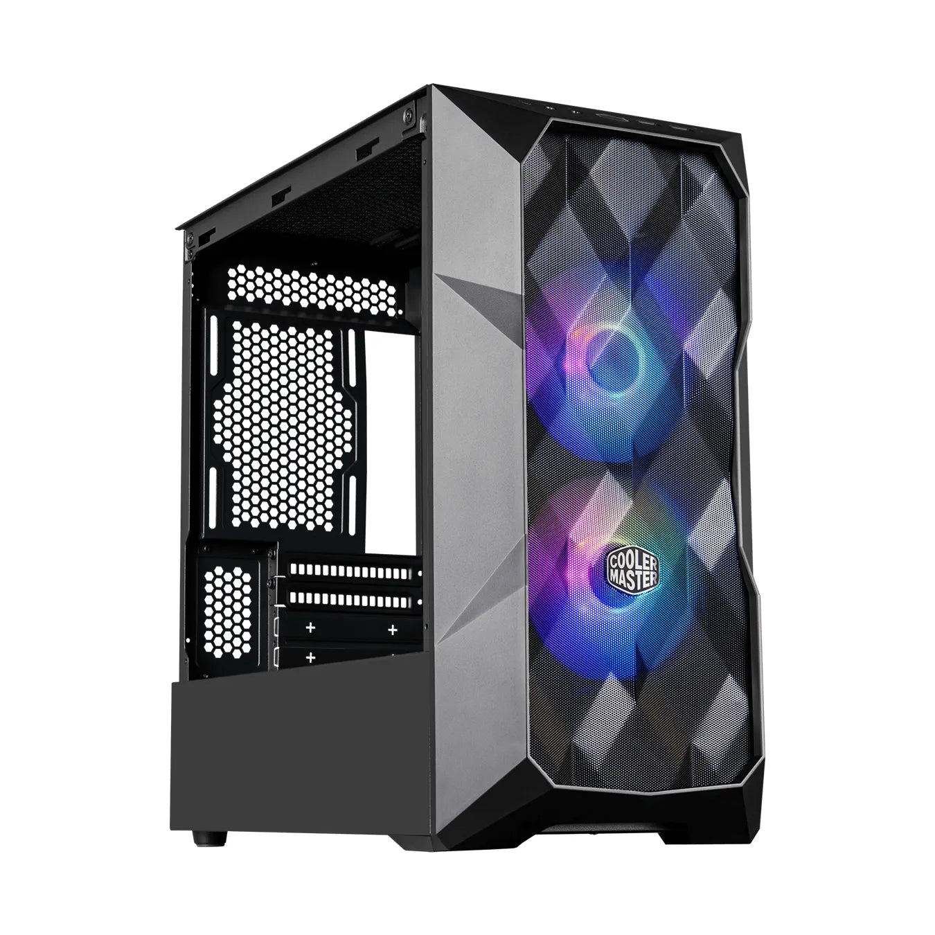 Cooler Master TD300, Mini Tower, PC, Black, Micro-ITX,Mini-ITX, Mesh, Plastic, Steel, Multi