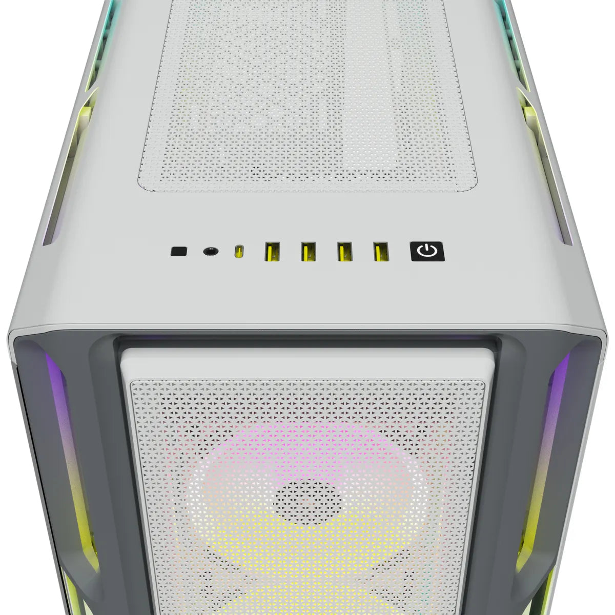 Corsair iCUE 5000T RGB, Midi Tower, PC, White, ATX, EATX, micro ATX, Gaming, Multi