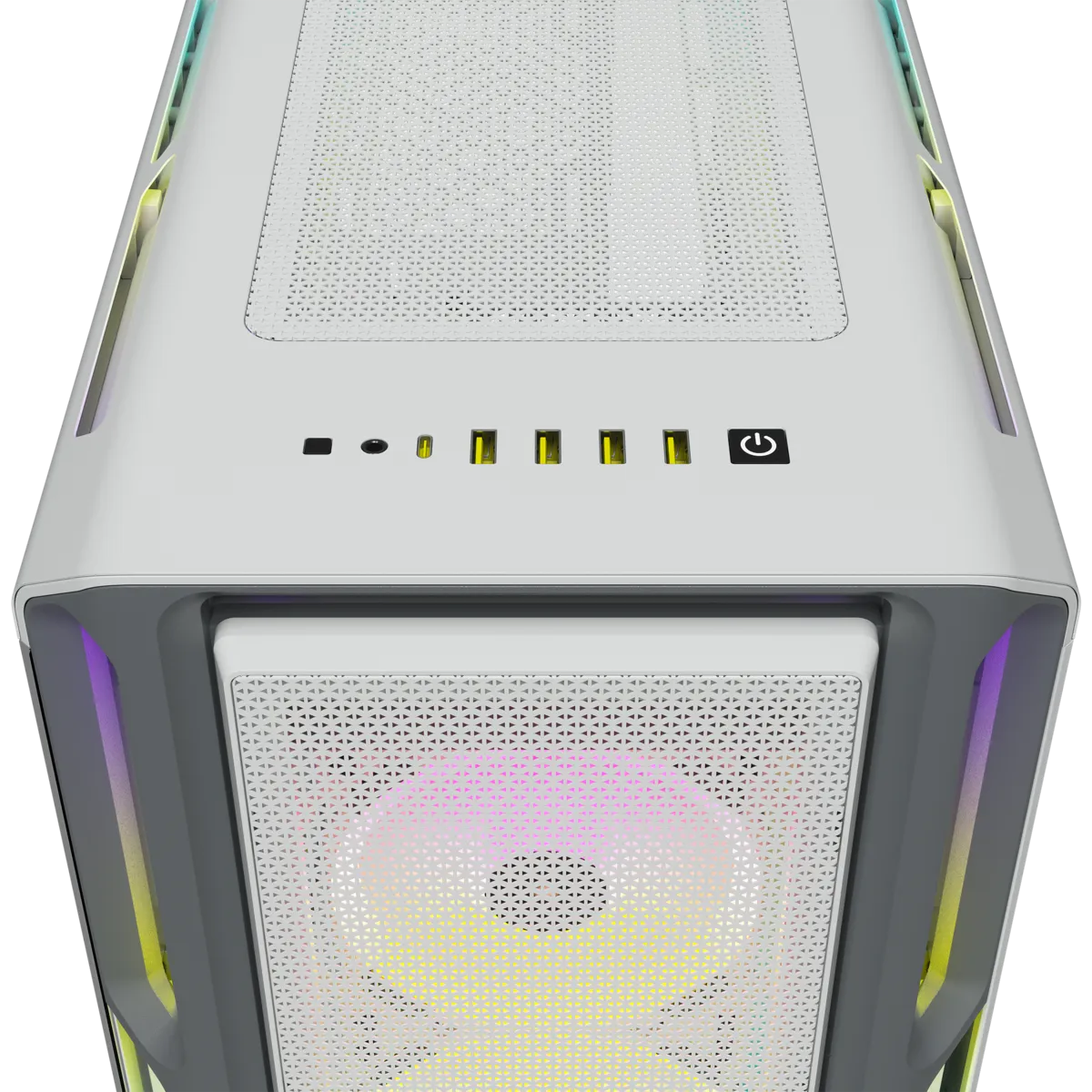 Corsair iCUE 5000T RGB, Midi Tower, PC, White, ATX, EATX, micro ATX, Gaming, Multi