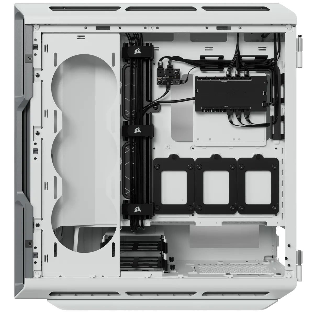 Corsair iCUE 5000T RGB, Midi Tower, PC, White, ATX, EATX, micro ATX, Gaming, Multi