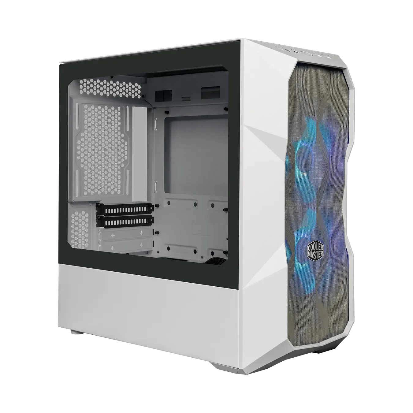 Cooler Master TD300, Mini Tower, PC, White, micro ATX, Mini-ITX, Mesh, Plastic, Steel, Multi